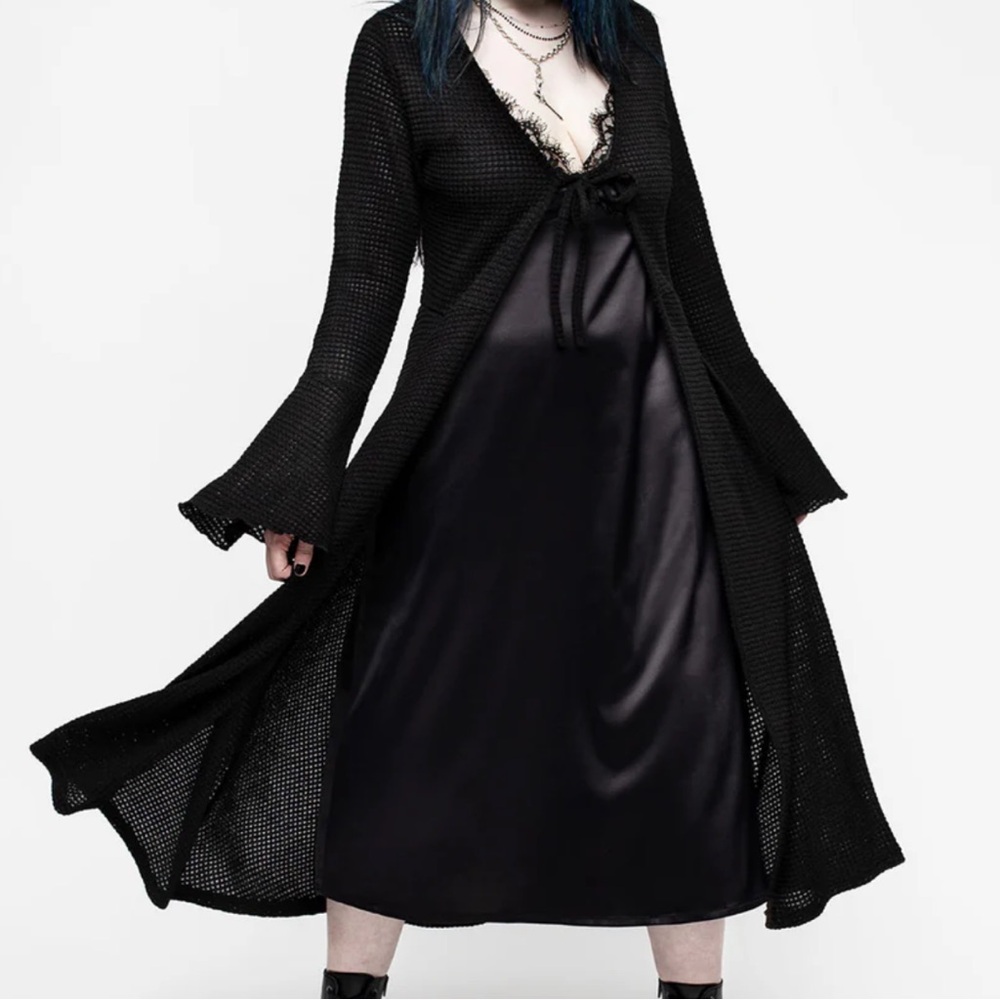 NWT Disturbia Xana Textured Tie Front Long Cardigan - US Size 6